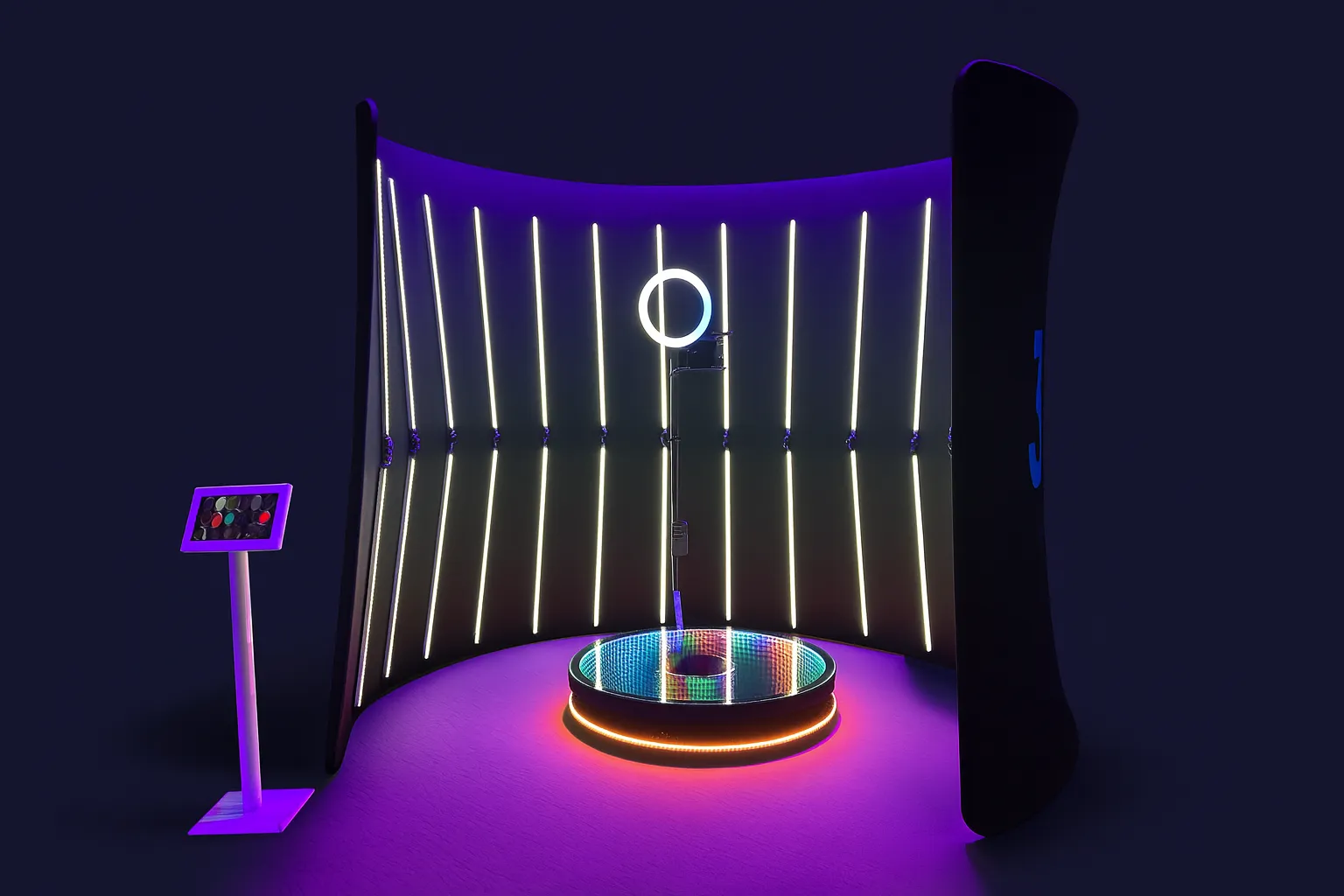 Videobooth 360 Verre / LED CF Events